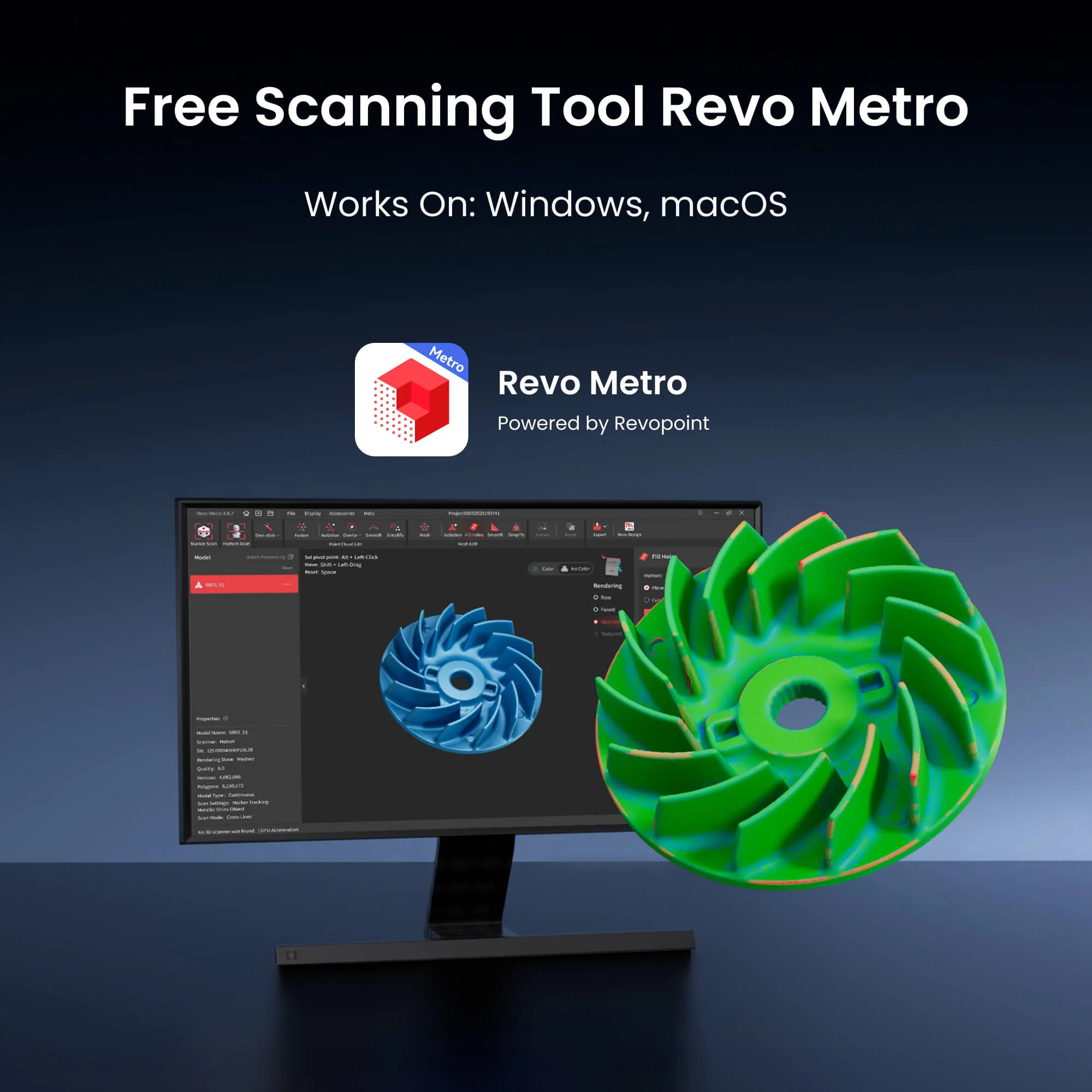 Revopoint MetroX & MetroX Pro: Blue Laser Line and Full-field Structured Light 3D Scanner - Image 11