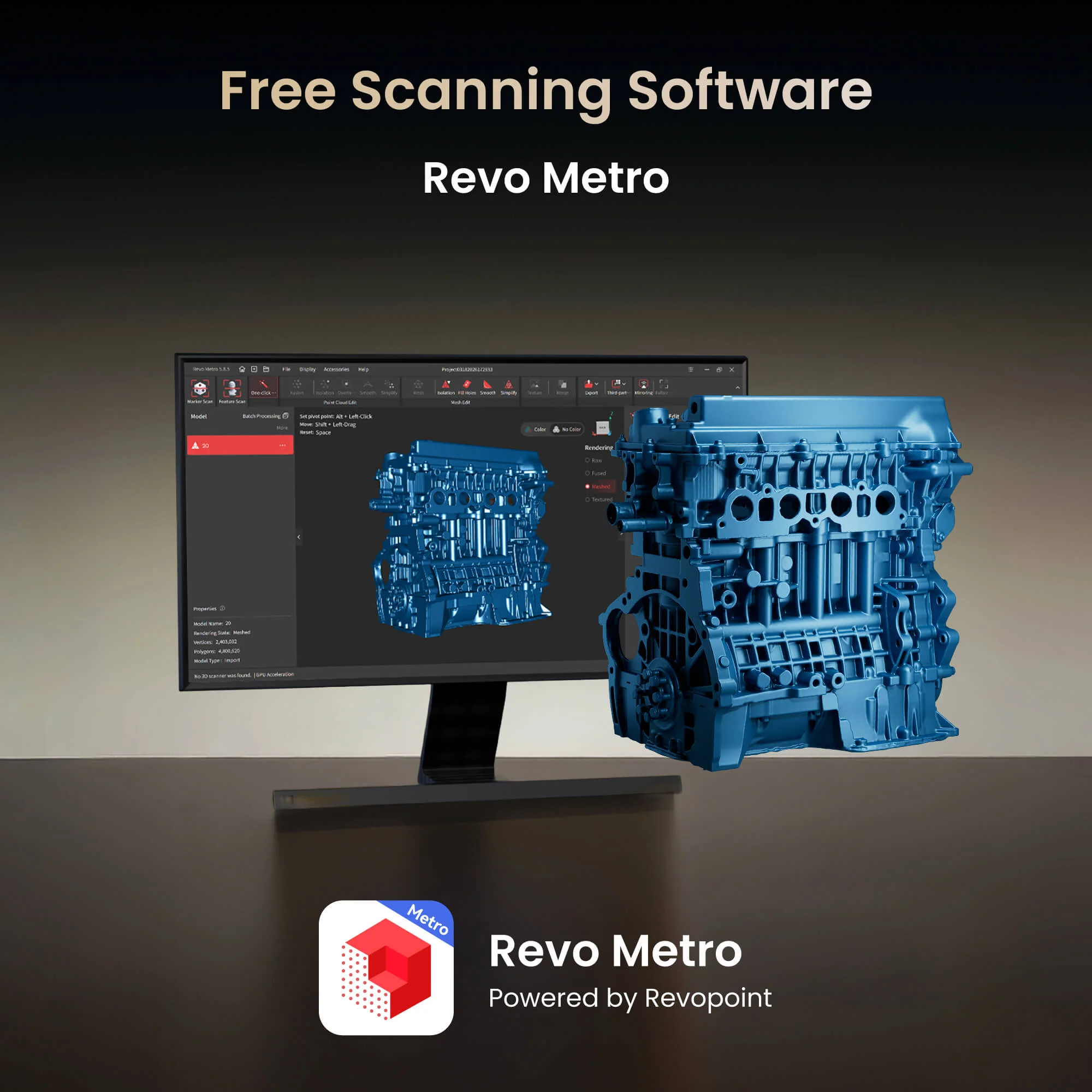 Revopoint MetroY Ultra: High-Performance Wireless 3D Scanner for Small to Medium Workpieces - Image 18