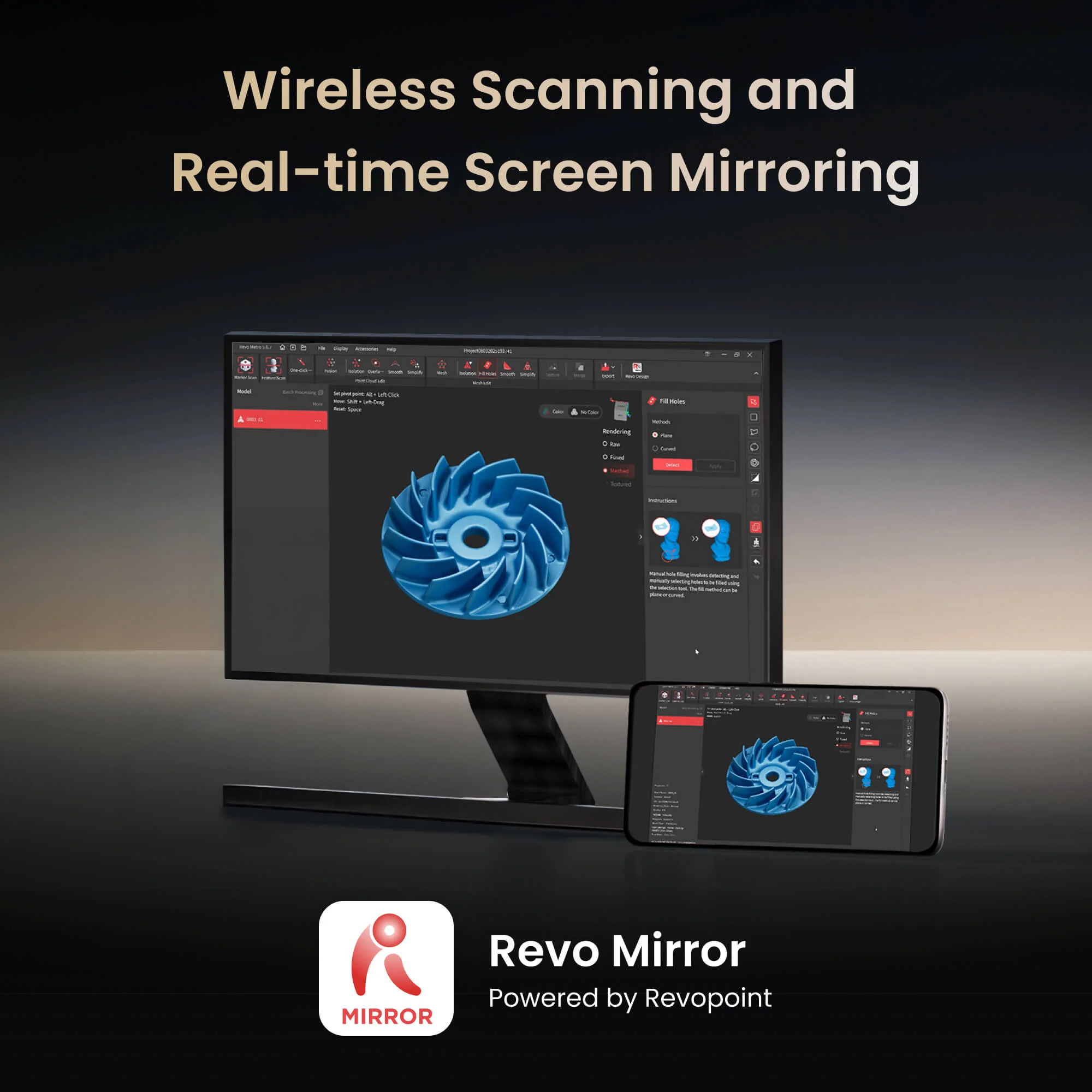Revopoint MetroY Ultra: High-Performance Wireless 3D Scanner for Small to Medium Workpieces - Image 20