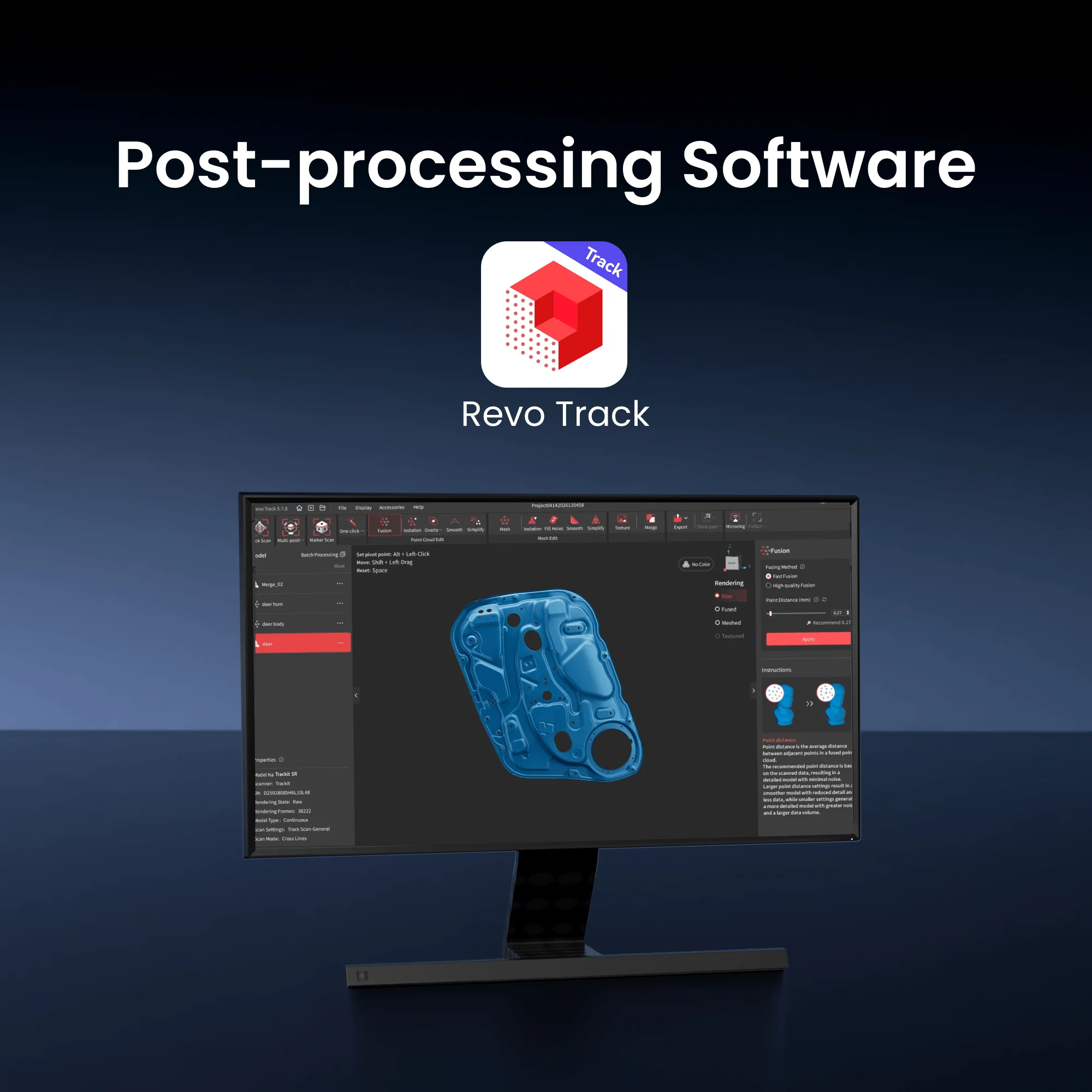 Revopoint Trackit SR: Wireless Optical Tracking 3D Scanner | Marker-free & Portable - Image 21