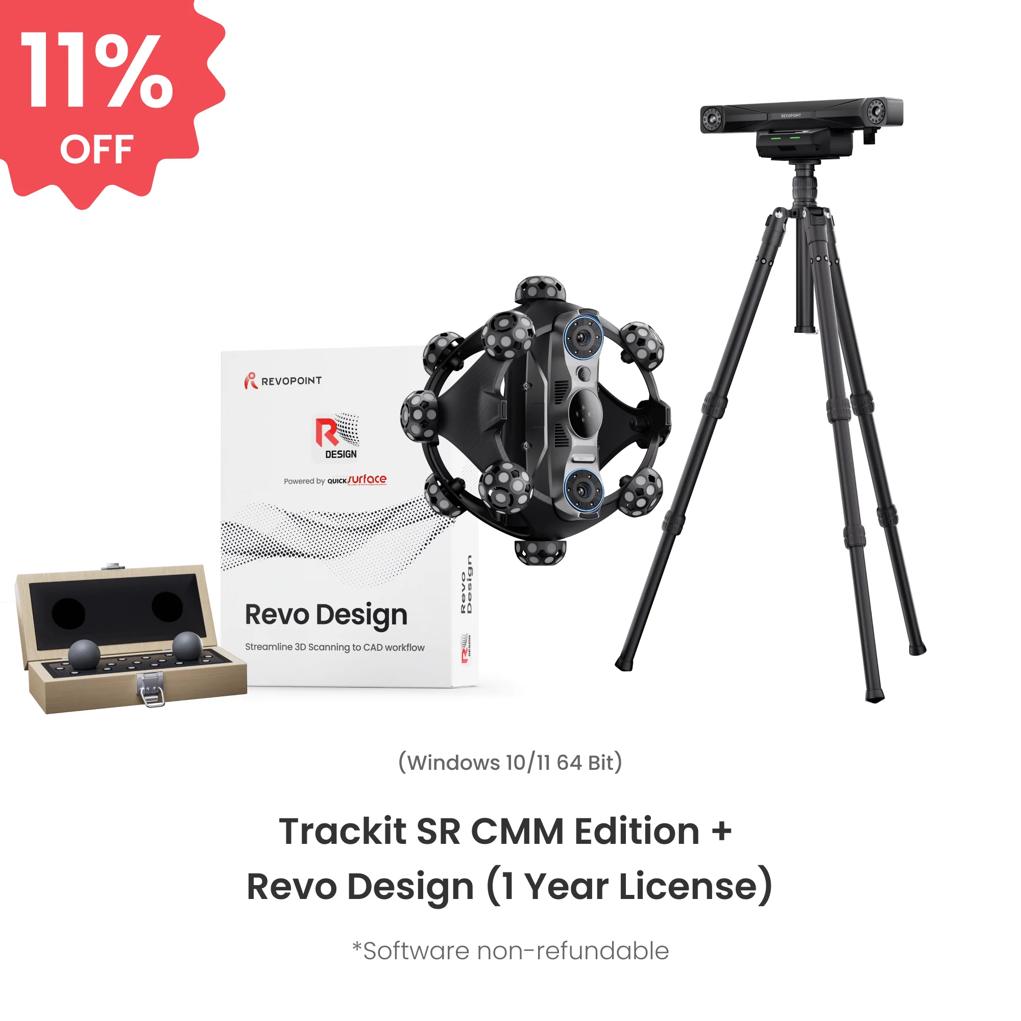 Revopoint Trackit SR: Wireless Optical Tracking 3D Scanner | Marker-free & Portable - Image 6