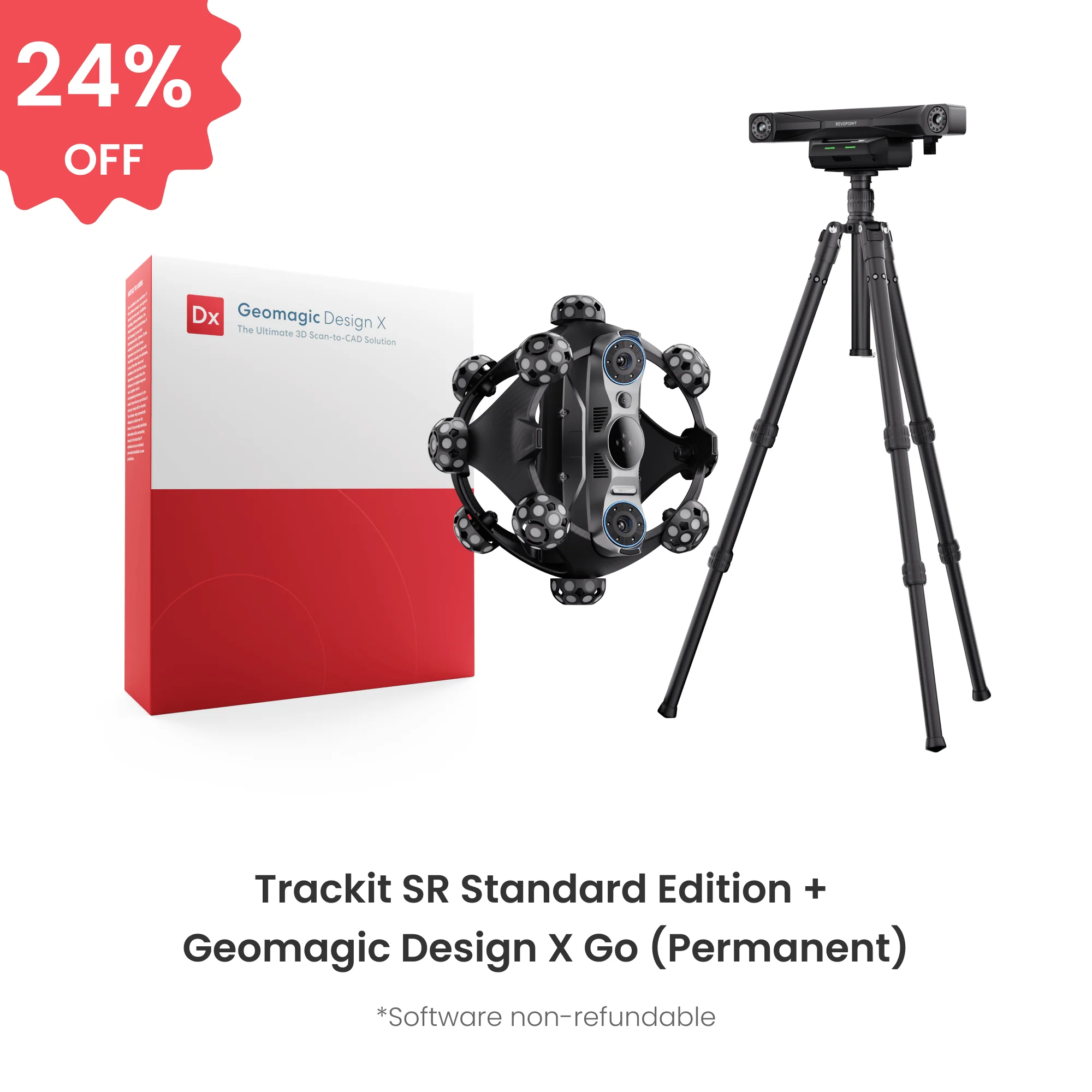 Revopoint Trackit SR: Wireless Optical Tracking 3D Scanner | Marker-free & Portable - Image 8